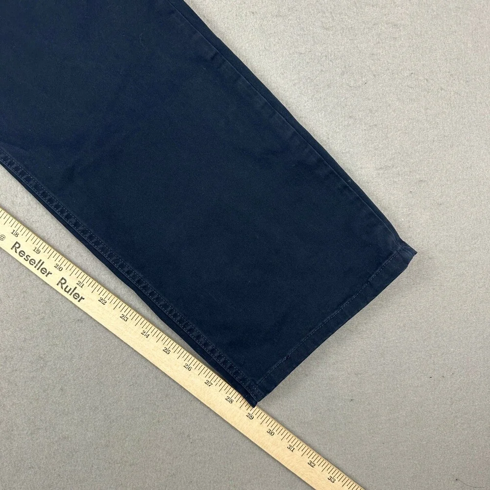 Polo Ralph Lauren Jeans Men 40 Blue Solid Varick Slim Straight Daek Wash Denim